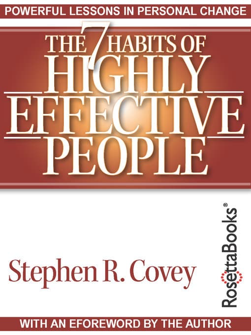 Cover image of The 7 Habits of Highly Effective People: Powerful Lessons in Personal Change