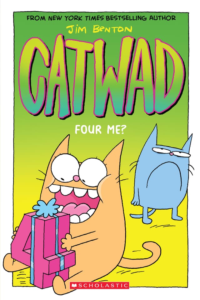 Cover image of Four Me? A Graphic Novel (Catwad #4) (4)